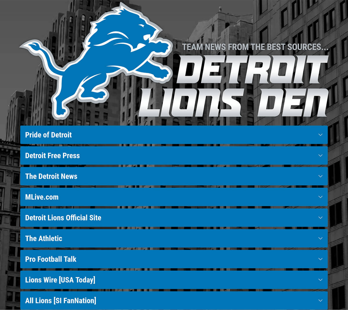 Detroit Lions Den